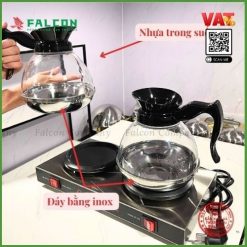 BẾP VÀ BÌNH THỦY TINH HÂM CAFFE