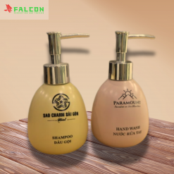 Bình gốm sứ đựng dung dịch vòi nhựa