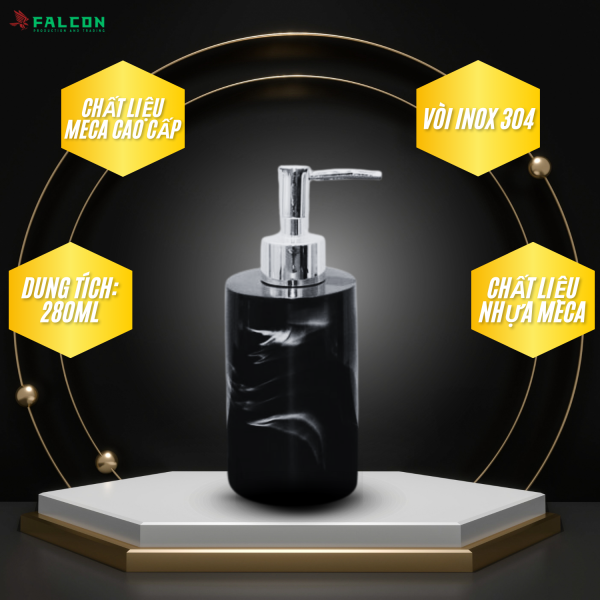 Bình đựng meca hình tròn vòi inox 304