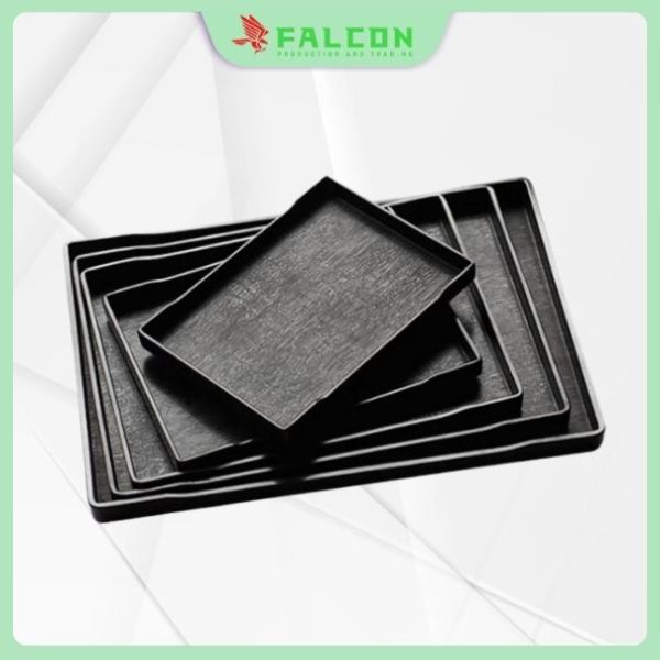 Khay amenities nhựa vân gỗ