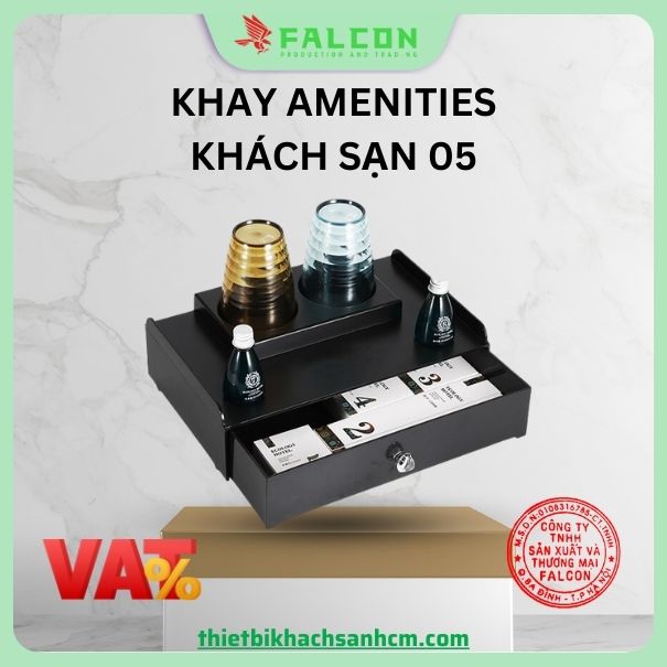 Hộp khay amenities lớn có úp cốc Hộp khay amenities lớn có úp cốc