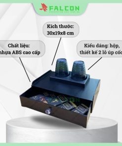 Hộp khay amenities lớn có úp cốc