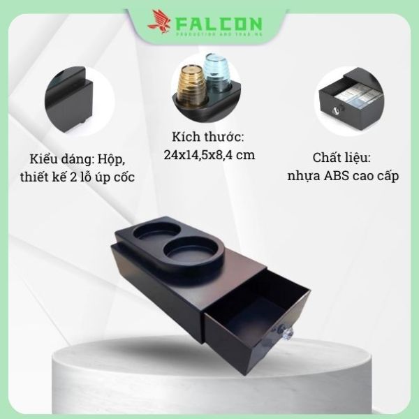 Hộp khay amenities nhỏ có úp cốc