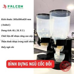 BÌNH ĐỰNG NGŨ CỐC 2 NGĂN