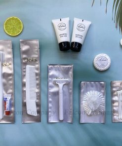 2 Bộ amenities trắng đóng túi màng nhôm 1-2sao