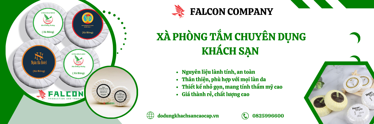 Banner xà phòng tắm khách sạn