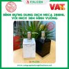 Bình đựng dung dịch meca 280ml vòi inox 304 hình vuông.