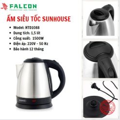 Ấm siêu tốc sunhouse dung tíc 1,5 lít giá rẻ