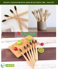 Bàn chải khách sạn chất liệu tre mang tính thẩm mỹ cao