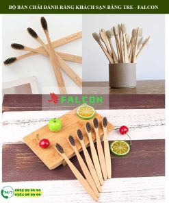 Bàn chải khách sạn chất liệu tre mang tính thẩm mỹ cao