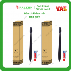 Bàn chải đen mờ hộp giấy nâu