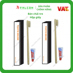 Bàn chải tre hộp giấy cao cấp