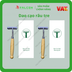 Dao cạo râu gỗ tre được Falcon cung cấp