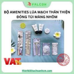 BỘ AMENITIES LÚA MẠCH THÂN THIỆN ĐÓNG TÚI MÀNG NHÔM