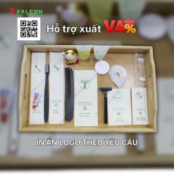 Bộ combo đen mờ amenities khách sạn