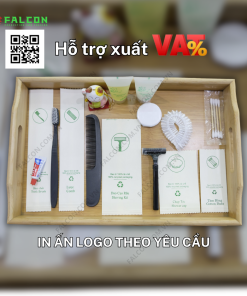 Bộ combo đen mờ amenities khách sạn