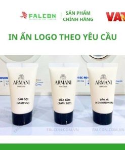 Tuýt dầu gội sữa tắm in ấn logo Falcon cung cấp