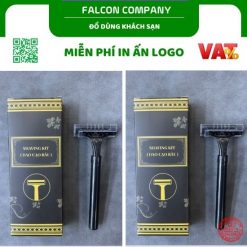Dao cạo râu đen bao bì hoa văn mới