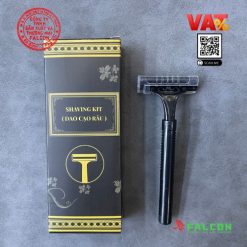 Dao cạo râu đen mờ bao bì hoa văn cao cấp