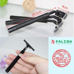 Dao cạo râu dùng 1 lần đen mờ được thiết kế nhỏ gọn, tiện lợi