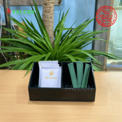 Khay 2 ngăn đựng trà dùng trong khách sạn