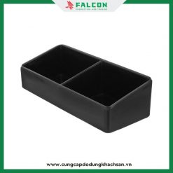 Khay đựng và phê, trà 2 ngăn dùng trong khách sạn