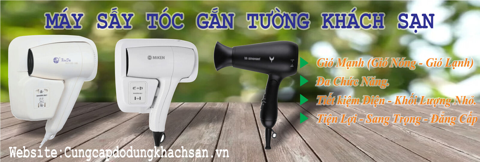 Banner máy sấy tóc