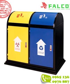 Thùng rác inox công nghiệp