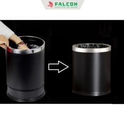 Thùng rác 2 lớp không nắp lõi thép khách sạn giá rẻ