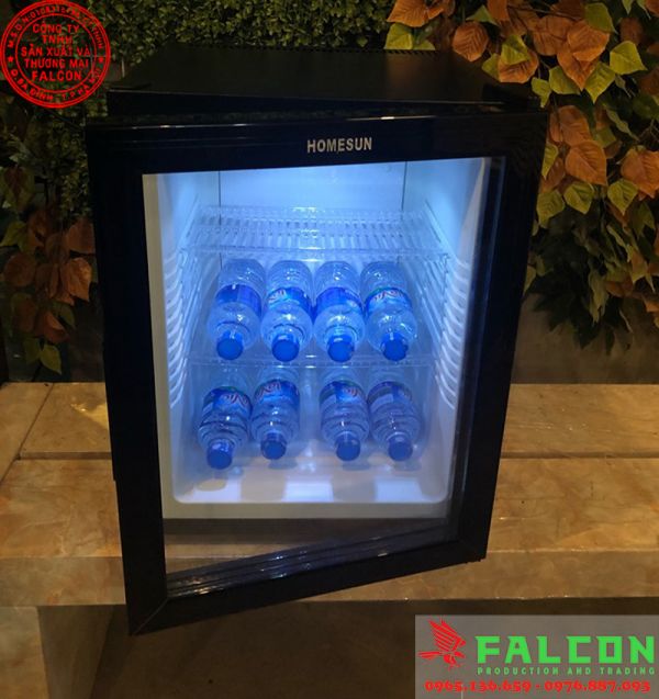 Tủ lạnh mini cánh kính dùng trong khách sạn