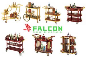 xe đẩy hành lý phục vụ nhà hàng khách sạn