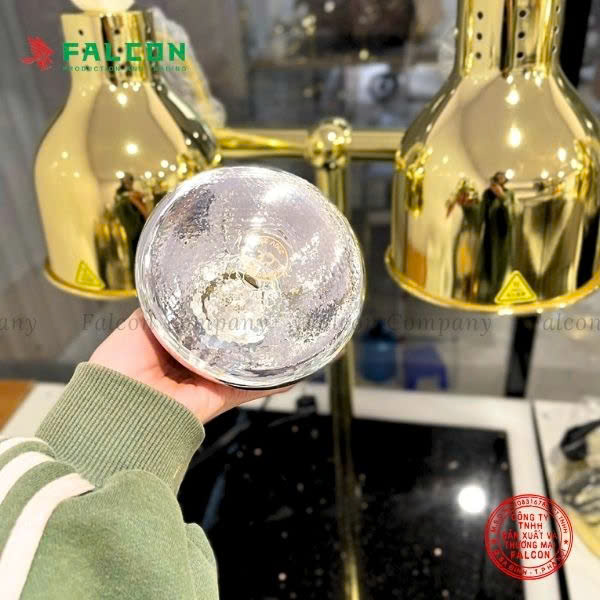 ĐÈN HÂM THỨC ĂN BÀN ĐÁ- 2 BÓNG