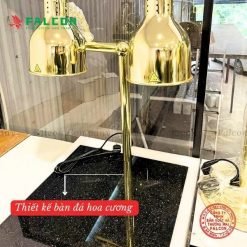 ĐÈN HÂM THỨC ĂN BÀN ĐÁ- 2 BÓNG