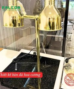 ĐÈN HÂM THỨC ĂN BÀN ĐÁ- 2 BÓNG