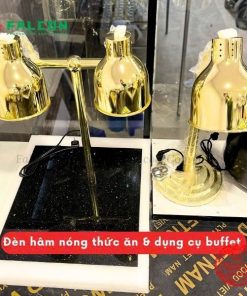 ĐÈN HÂM THỨC ĂN BÀN ĐÁ- 2 BÓNG