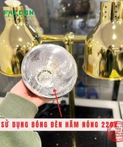 ĐÈN HÂM THỨC ĂN BÀN ĐÁ- 2 BÓNG
